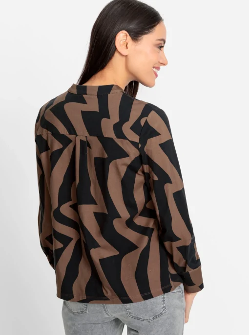 Jersey-Bluse