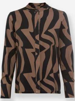 Jersey-Bluse