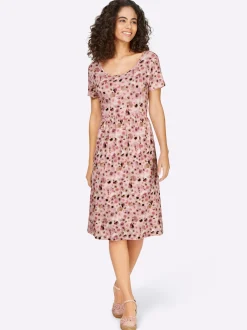 Jerseykleid im Romantik-Dessin