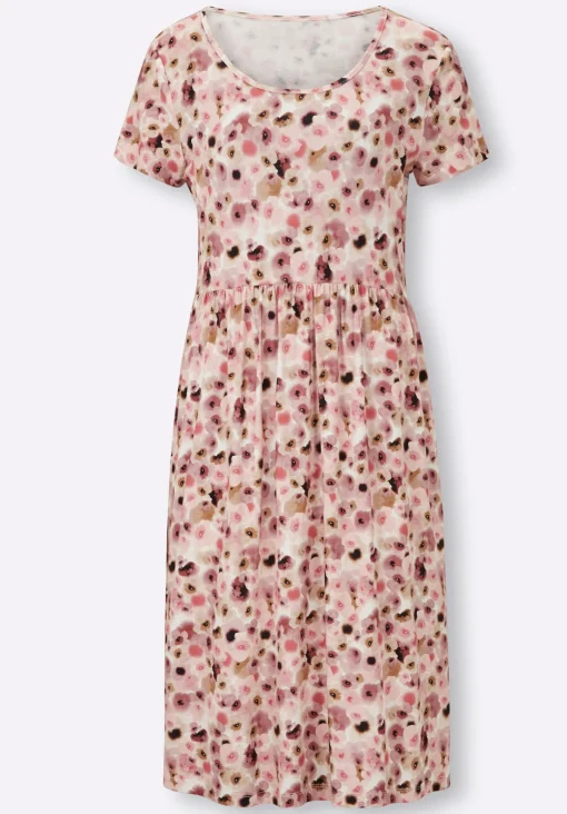 Jerseykleid im Romantik-Dessin