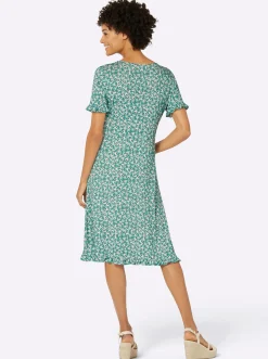 Jerseykleid in Wickel-Optik