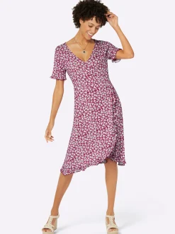 Jerseykleid in Wickel-Optik
