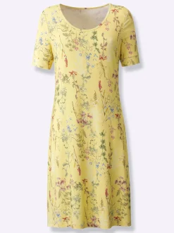 Jerseykleid mit Blümchen-Druck
