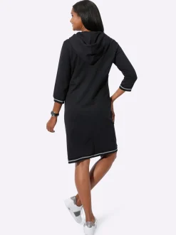 Jerseykleid mit glänzendem Druck