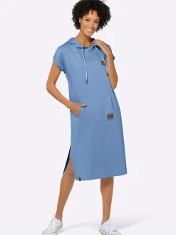 Jerseykleid mit Kapuze