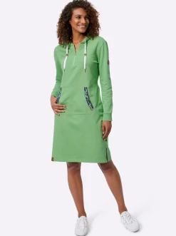 Jerseykleid mit Känguru-Tasche