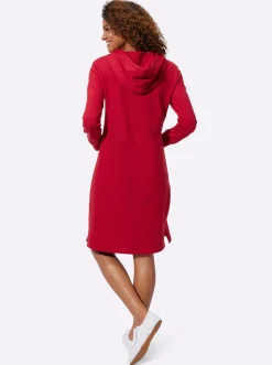 Jerseykleid mit Känguru-Tasche