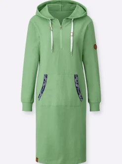 Jerseykleid mit Känguru-Tasche