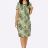 Jerseykleid mit Nahttaschen, bedruckt