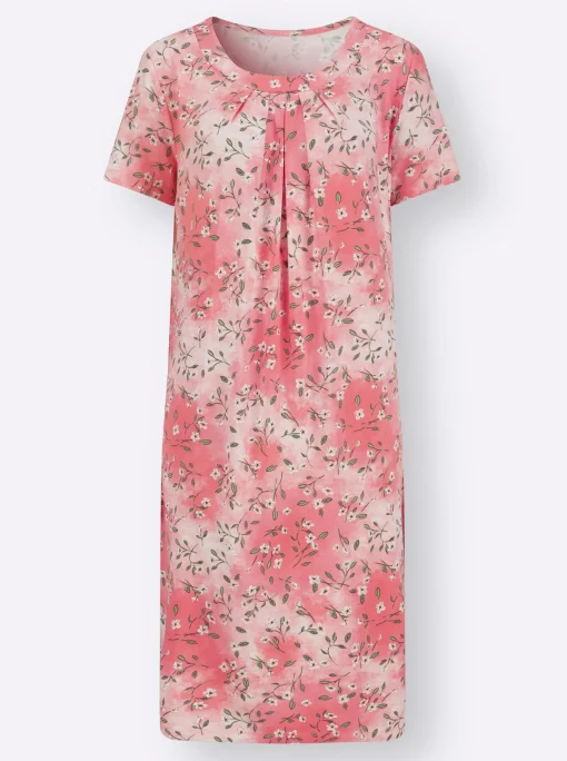 Jerseykleid mit Nahttaschen, bedruckt