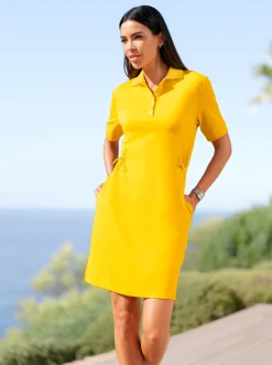 Jerseykleid mit Polokragen