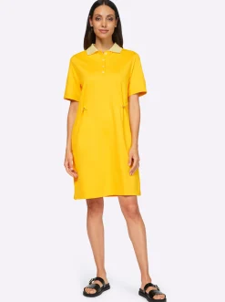 Jerseykleid mit Polokragen