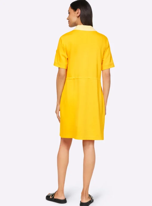 Jerseykleid mit Polokragen