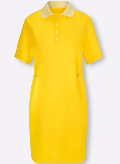 Jerseykleid mit Polokragen