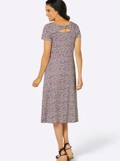 Jerseykleid mit Rücken-Ausschnitt
