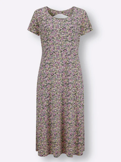 Jerseykleid mit Rücken-Ausschnitt