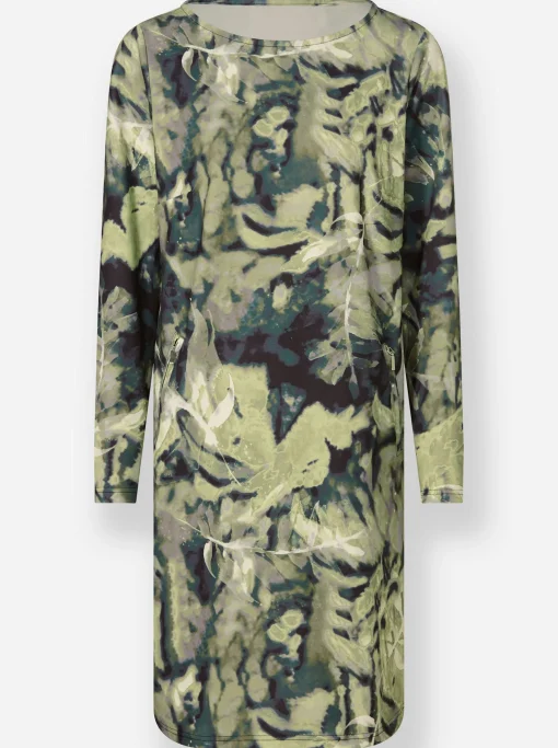 Jerseykleid mit Reißverschluss-Taschen