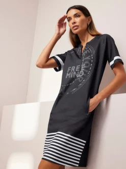 Jerseykleid mit Taschen