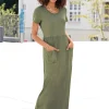 Jerseykleid mit Taschen