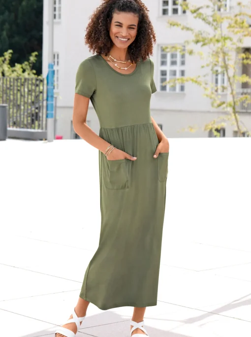 Jerseykleid mit Taschen