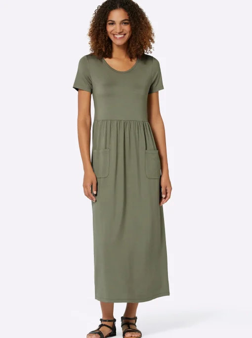 Jerseykleid mit Taschen