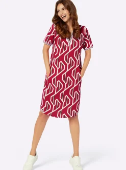 Jerseykleid mit Taschen in der Seitennaht