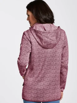 Kapuzenfleecejacke mit abnehmbarer Kapuze