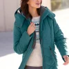 Kapuzenjacke in Micro-Moss-Qualität