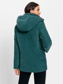 Kapuzenjacke in Micro-Moss-Qualität