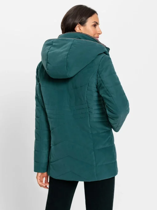 Kapuzenjacke in Micro-Moss-Qualität