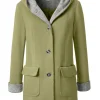 Kapuzenjacke in Woll-Optik