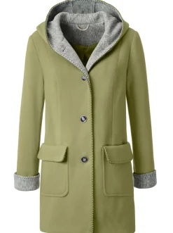 Kapuzenjacke in Woll-Optik