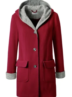 Kapuzenjacke in Woll-Optik