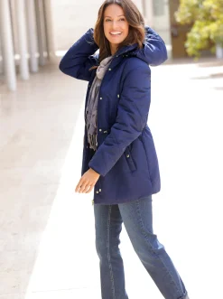 Kapuzenjacke mit Steppmuster
