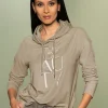 Kapuzenshirt mit Glitzersteinen