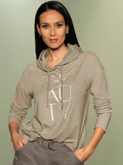 Kapuzenshirt mit Glitzersteinen