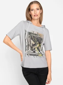 Kapuzenshirt mit Glitzersteinen