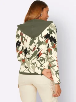 Kapuzenstrickjacke
