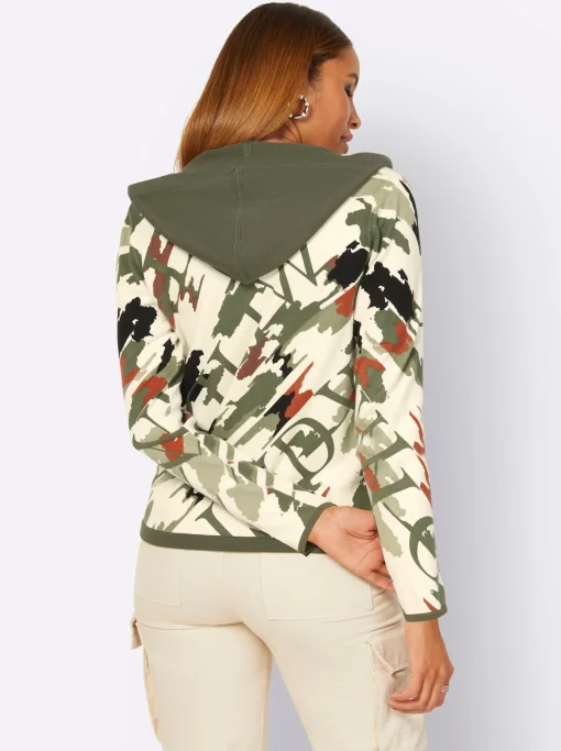 Kapuzenstrickjacke