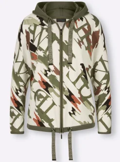 Kapuzenstrickjacke