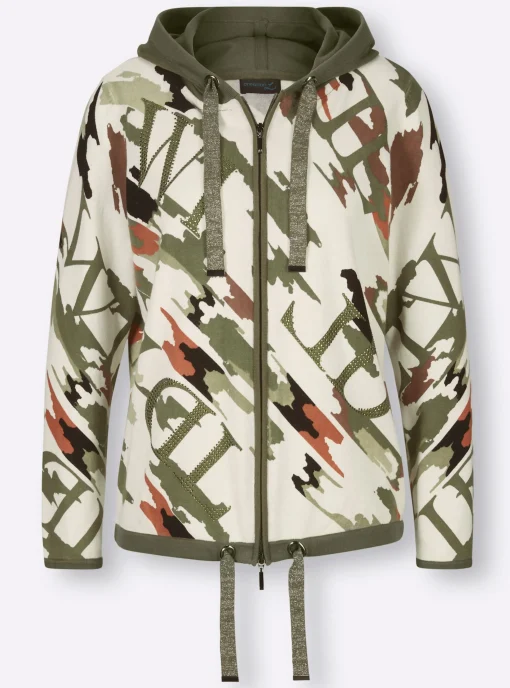 Kapuzenstrickjacke