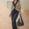 Kapuzenstrickjacke mit verdeckter Druckknopfleiste