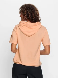 Kapuzensweatshirt mit elastischem Saum