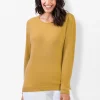 Kaschmirpullover mit Rollkanten