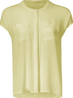 Kurzarm-Bluse in Oversize-Passform