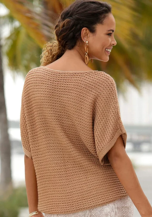 Kurzarmpullover