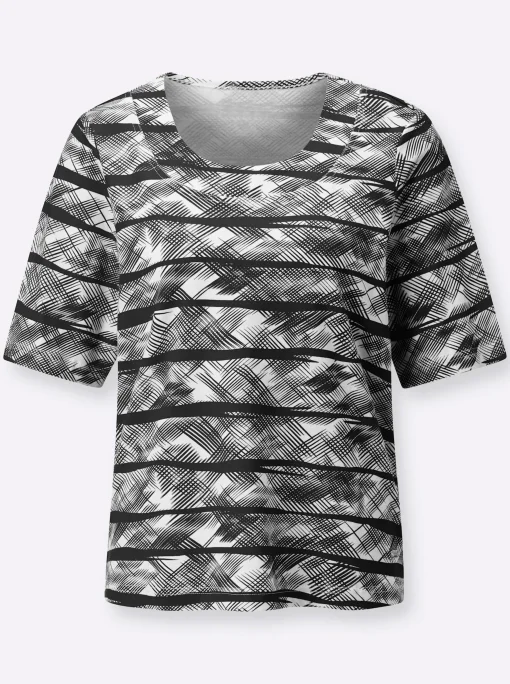 Kurzarmshirt aus reiner Baumwolle