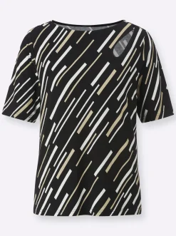 Kurzarmshirt mit Cut-out-Detail