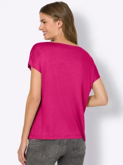 Kurzarmshirt mit Falte vorne