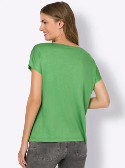 Kurzarmshirt mit Falte vorne